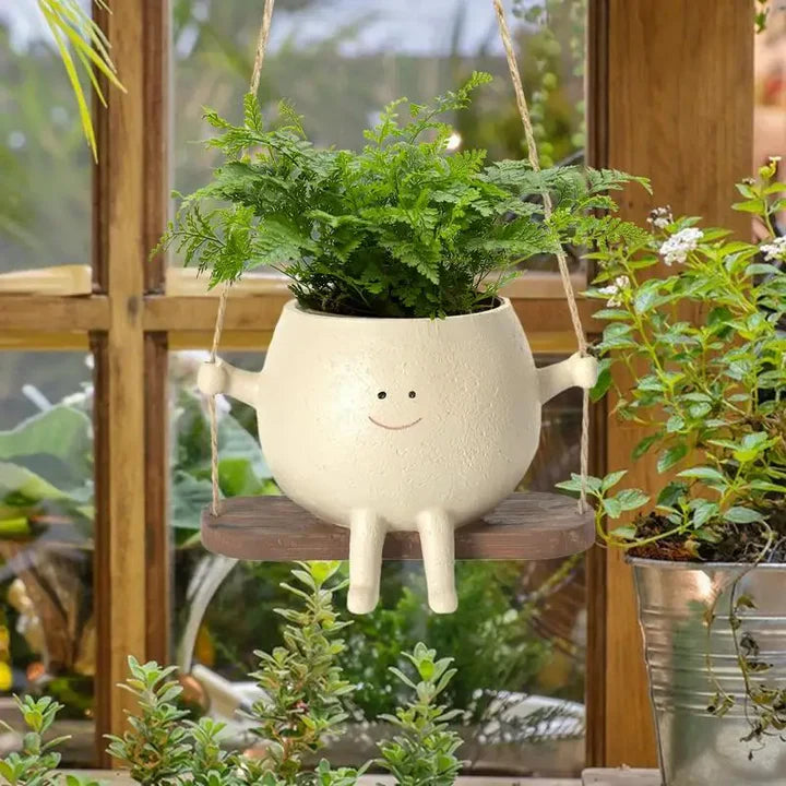 Pot de Plante Balançant Heureux