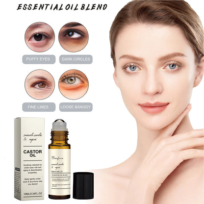 SoilBoost™ Sérum contour des yeux à l'huile de ricin – Traitement anti-cernes et anti-poches