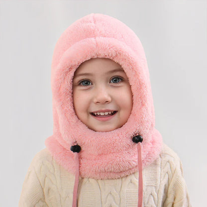 Bonnet d'hiver tout-en-un confortable pour enfants