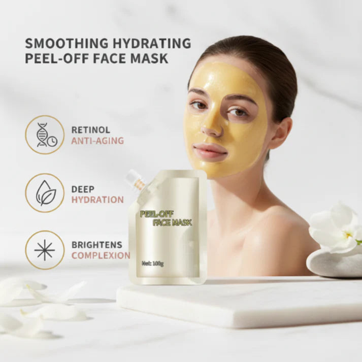 Masque visage peel-off hydratant lissant