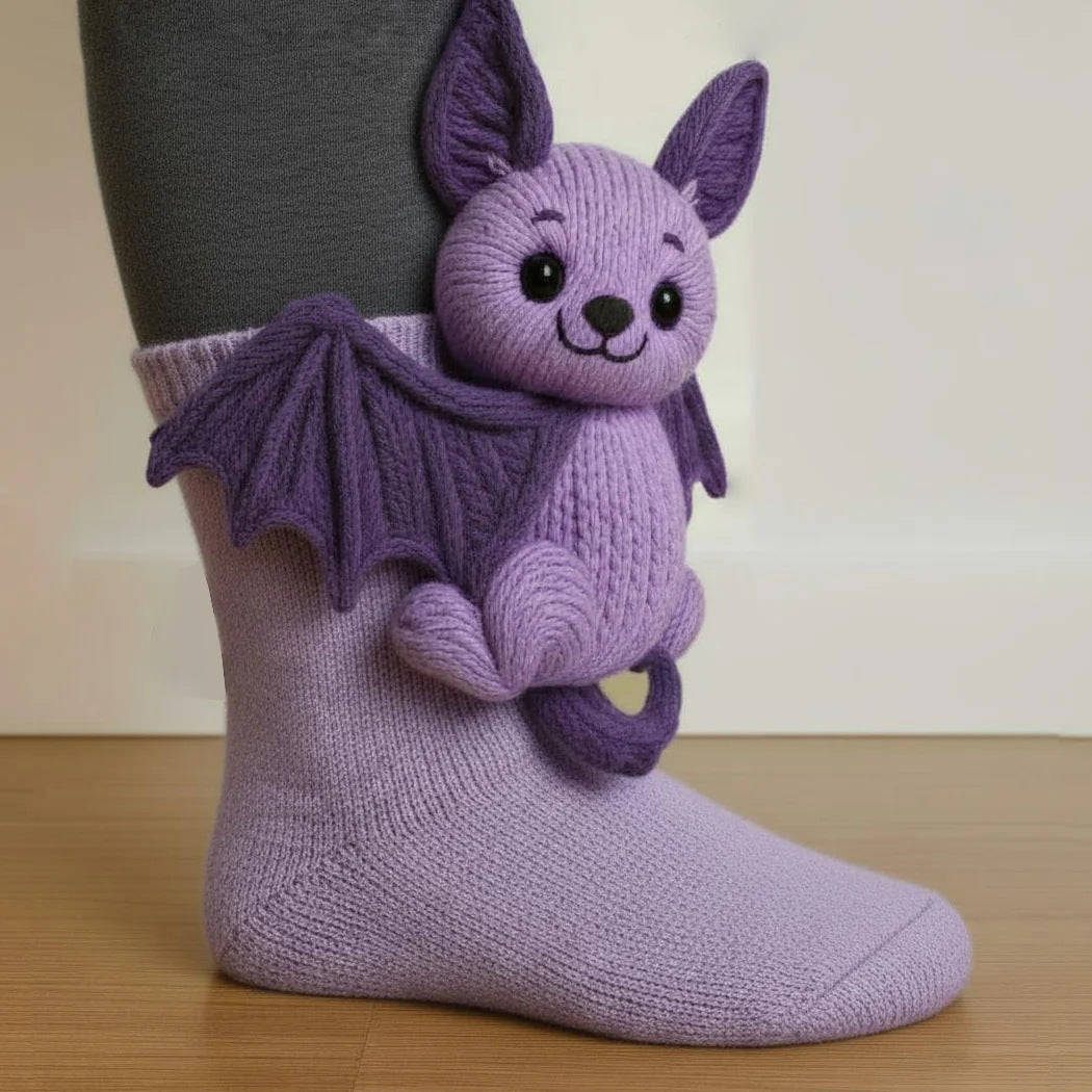 Chaussettes Animales Tricotées 3D
