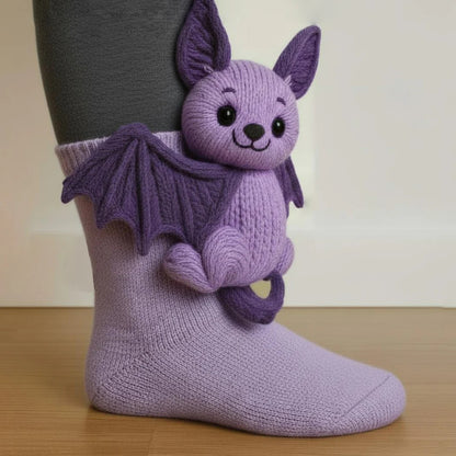 Chaussettes Animales Tricotées 3D