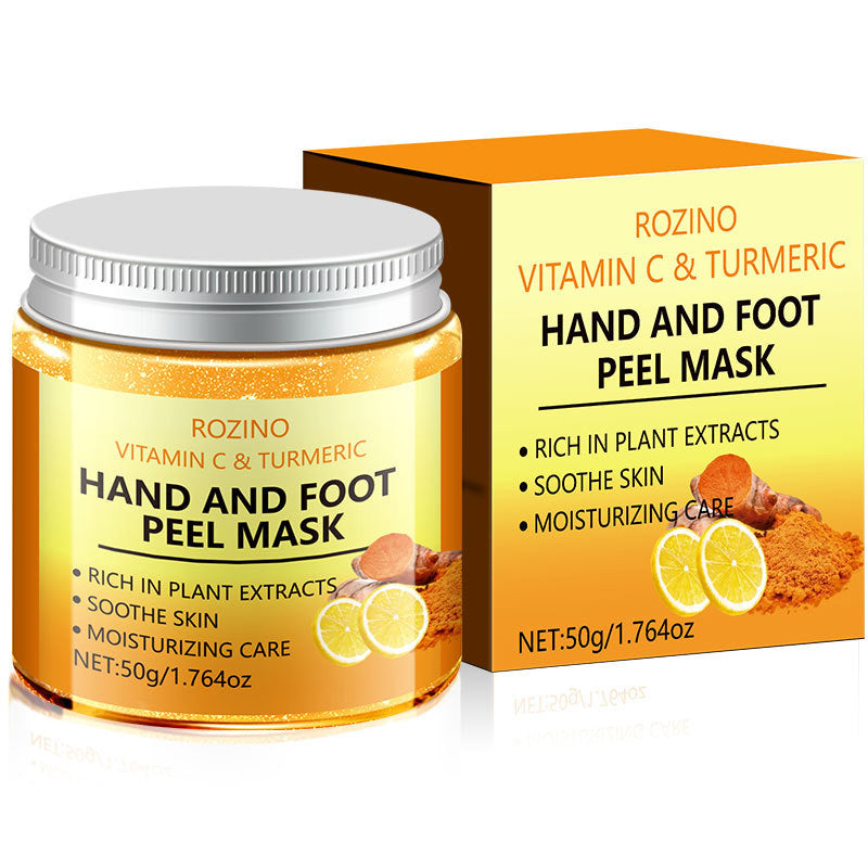 Rozino™ Masque exfoliant pour les mains et les pieds à la vitamine C et au curcuma