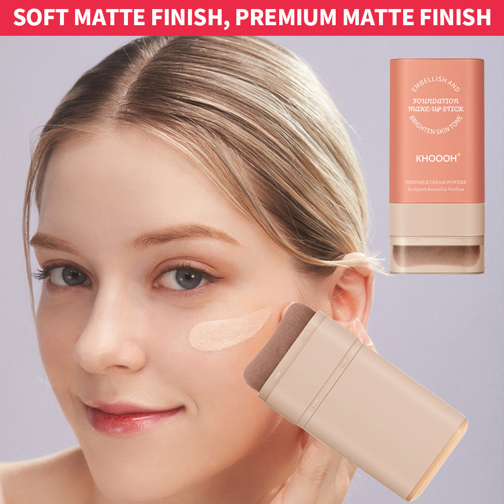 🔥Vente chaude🔥Bâton de Fond de Teint Mat Velouté avec Brosse Fine