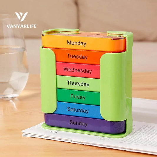 💊 Restez sur la bonne voie - ✨Organisateur de médicaments pour 7 jours - Pour une gestion sans effort de votre santé ! 📅