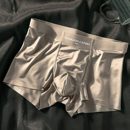 BOXERS POUR HOMMES EN SOIE GLACÉE DE LUXE 2025 | DOUBLURE EN SOIE ANTIBACTÉRIENNE