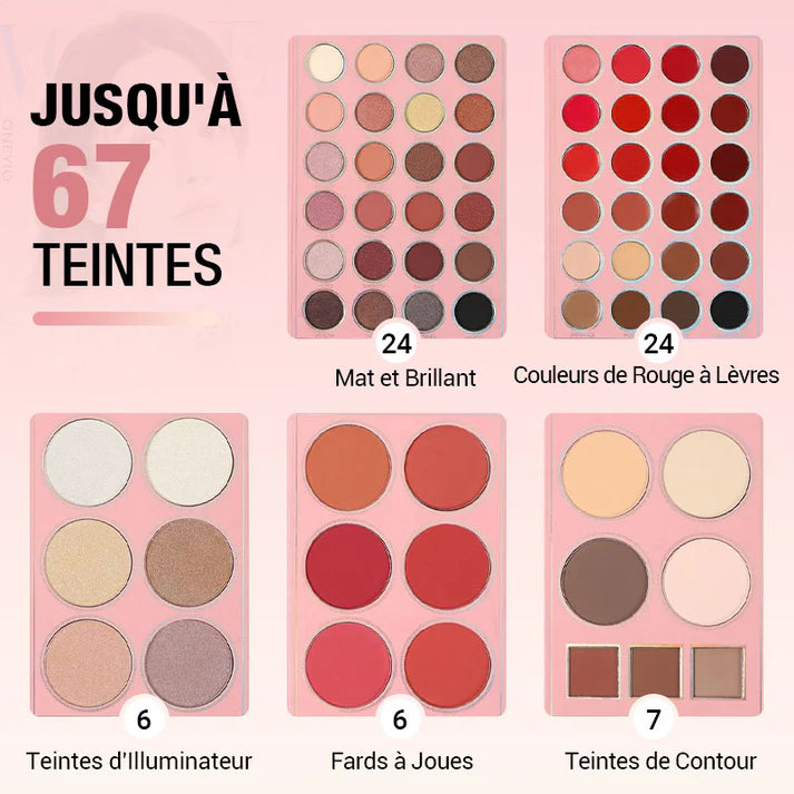 💫💖Magic Makeup Book💫Multi-functional Makeup Palette Book Kit with 67 Colors