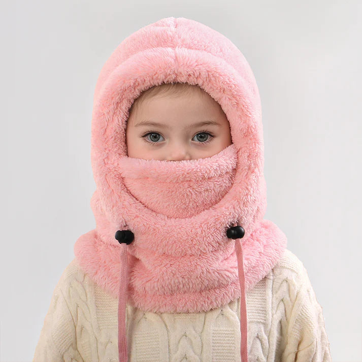 Bonnet d'hiver tout-en-un confortable pour enfants