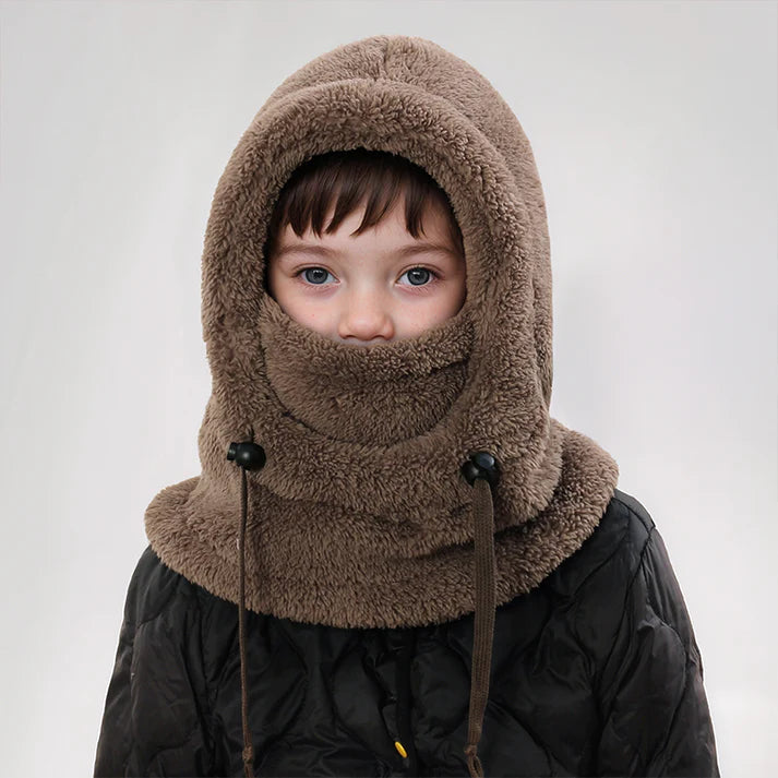 Bonnet d'hiver tout-en-un confortable pour enfants