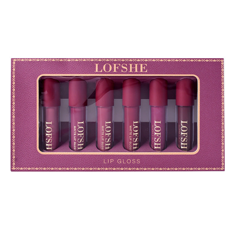 LOFSHE™ Rouge à lèvres mat 6 couleurs - Longue tenue et résistant à l'eau