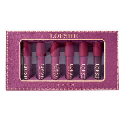 LOFSHE™ Rouge à lèvres mat 6 couleurs - Longue tenue et résistant à l'eau