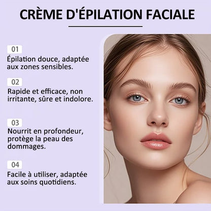 Vente du dernier jour 50% de réduction | SoilBoost™ Crème dépilatoire douce et indolore pour le visage