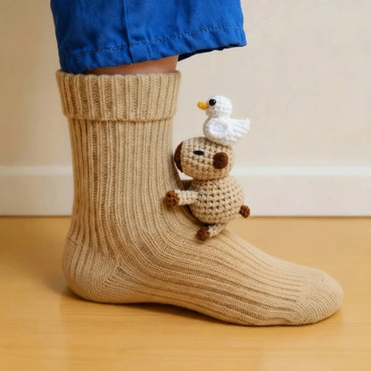 Chaussettes Animales Tricotées 3D