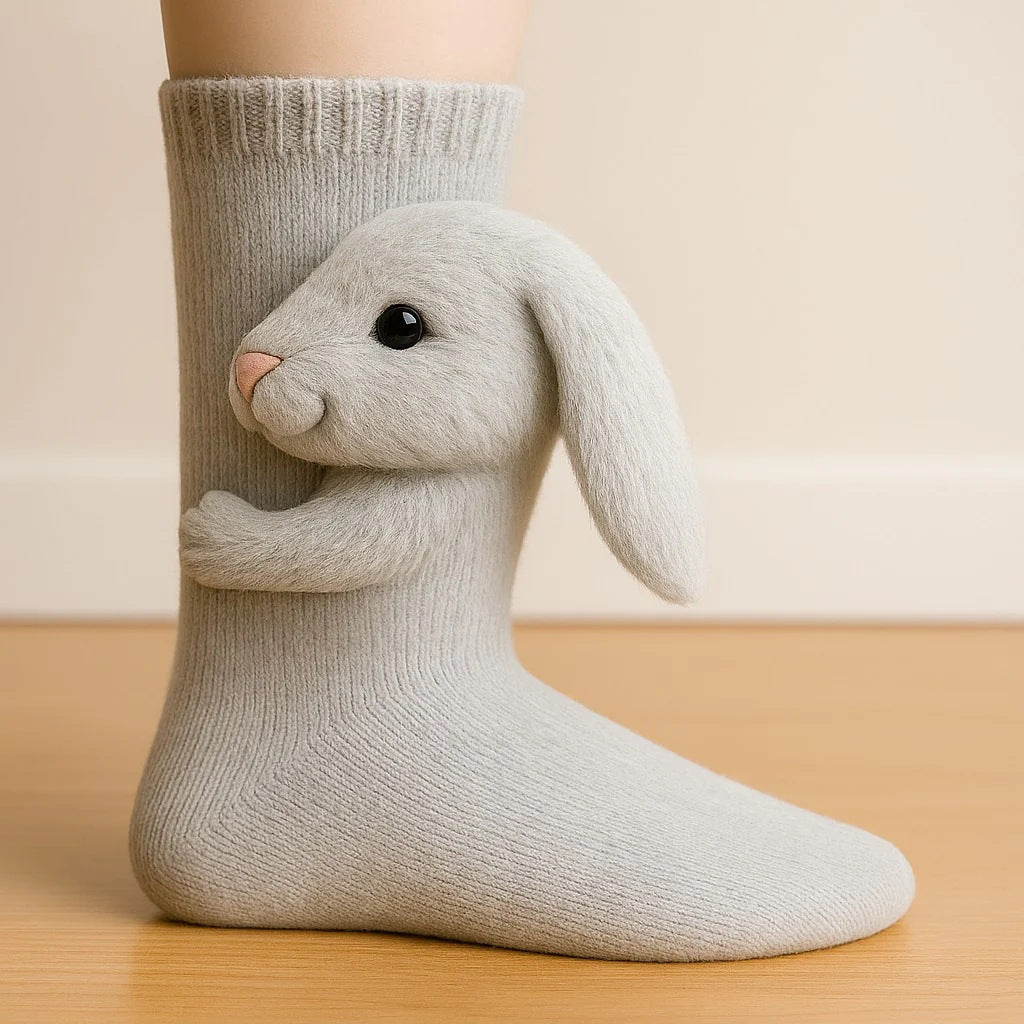Chaussettes Animales Tricotées 3D