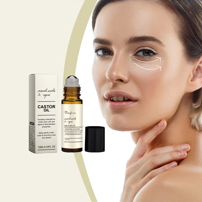 SoilBoost™ Sérum contour des yeux à l'huile de ricin – Traitement anti-cernes et anti-poches