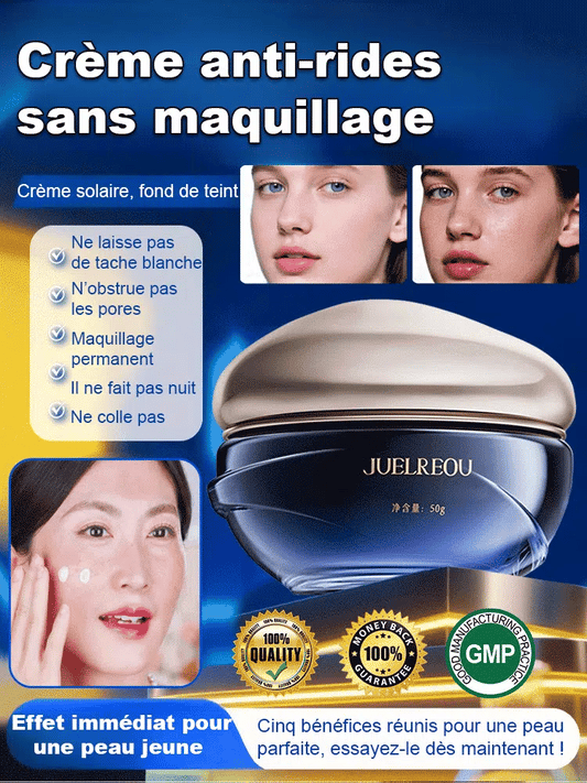 Crème anti-rides sans maquillage 【Cinq en Un】 Révélez votre beauté naturelle, réduisez les rides en un seul geste !