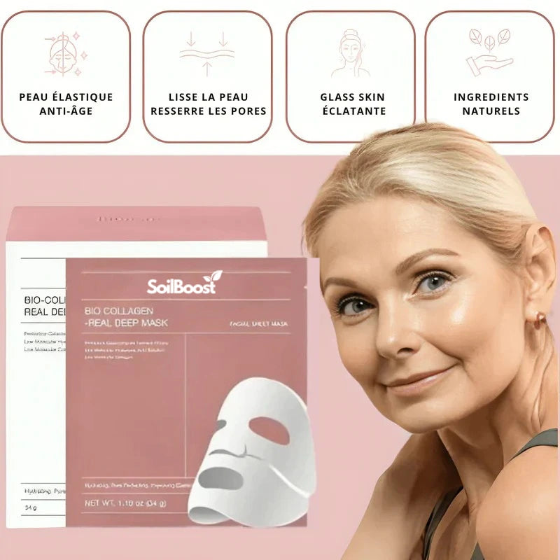Masque coréen au bio-collagène SoilBoost