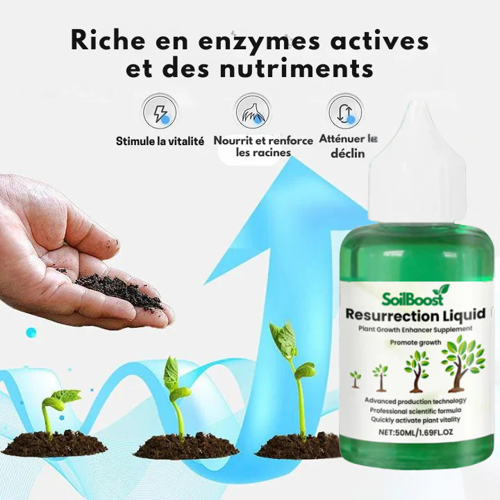 SoilBoost™ Liquide Résurrection des Plantes - Formule puissante et écologique pour redonner vie aux plantes ! [ACHETEZ 2, OBTENEZ 1 GRATUIT]