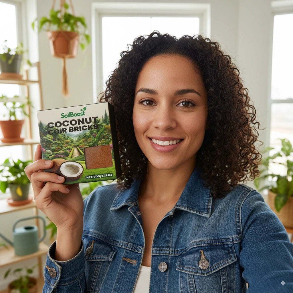 CocoBrick™ - Coir de noix de coco biologique pour les plantes [2+1 GRATUIT !]