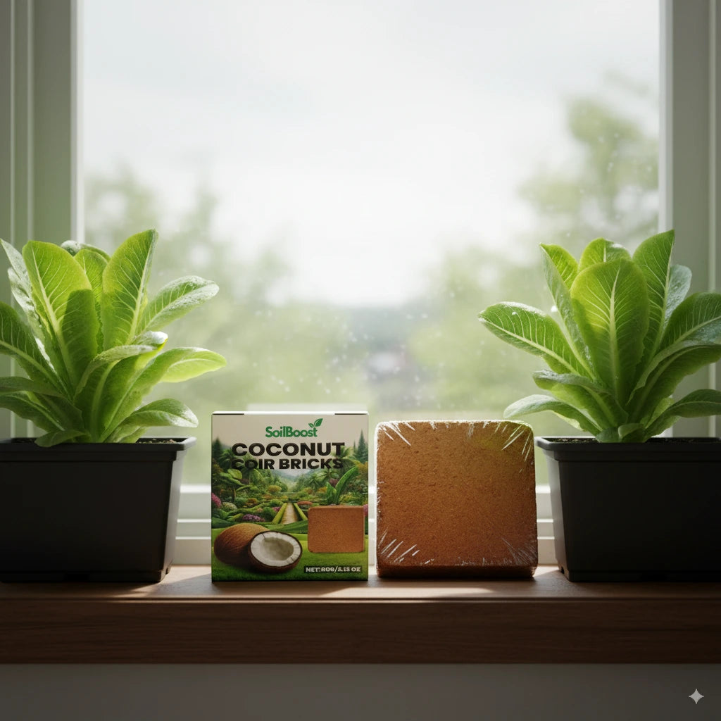 CocoBrick™ - Coir de noix de coco biologique pour les plantes [2+1 GRATUIT !]