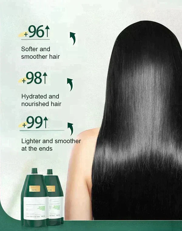 Crème lissante hydratante – Répare les cheveux abîmés avec kératine polypeptidique | Achetez-en 2, obtenez-en 1 GRATUIT !