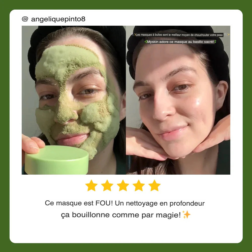 Masque moussant SoilBoost™ au basilic sacré