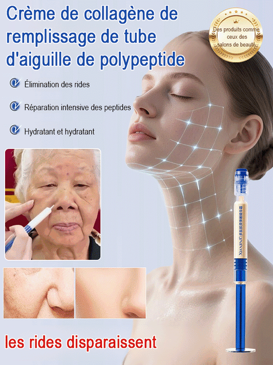 Crème de collagène de remplissage de tube d'aiguille de polypeptide