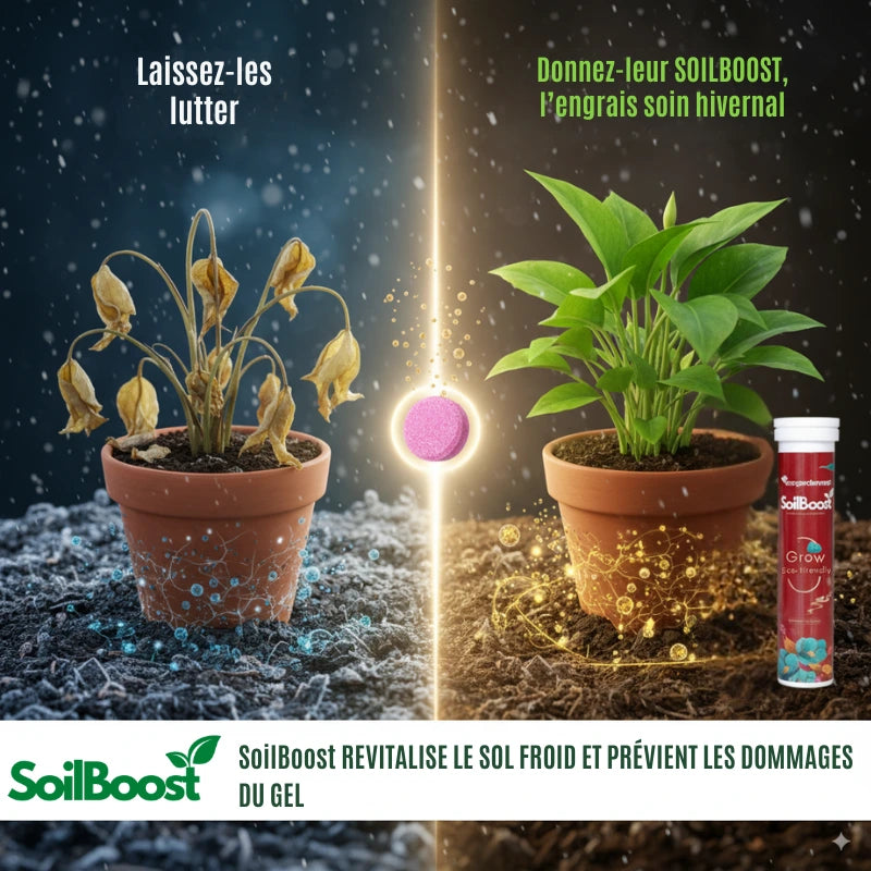 SoilBoost™ Engrais Hivernal pour Plantes | Garde vos plantes saines et florissantes tout l’hiver
