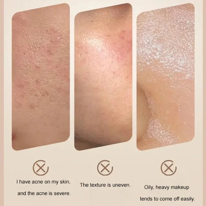 💞HOT SALE 💞Bâton de Fond de Teint Mat Velouté avec Brosse Fine