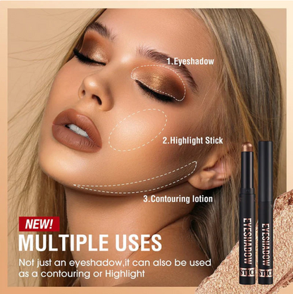 🤩AUJOURD'HUI SEULEMENT - POUR 8 PIÈCES !!🎄PLUS DE 50 000 UNITÉS VENDUES ! 🎁✨8 couleurs de fards à paupières pailletés en stick, waterproof, longue tenue et multi-usage