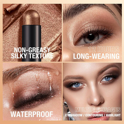 🤩AUJOURD'HUI SEULEMENT - POUR 8 PIÈCES !!🎄PLUS DE 50 000 UNITÉS VENDUES ! 🎁✨8 couleurs de fards à paupières pailletés en stick, waterproof, longue tenue et multi-usage