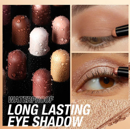 🤩AUJOURD'HUI SEULEMENT - POUR 8 PIÈCES !!🎄PLUS DE 50 000 UNITÉS VENDUES ! 🎁✨8 couleurs de fards à paupières pailletés en stick, waterproof, longue tenue et multi-usage