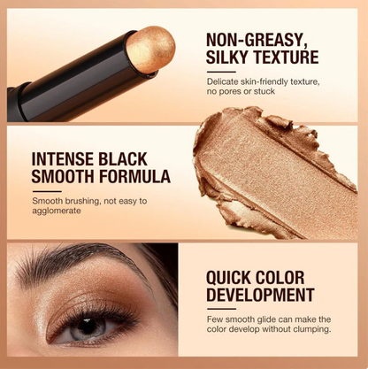 🤩AUJOURD'HUI SEULEMENT - POUR 8 PIÈCES !!🎄PLUS DE 50 000 UNITÉS VENDUES ! 🎁✨8 couleurs de fards à paupières pailletés en stick, waterproof, longue tenue et multi-usage