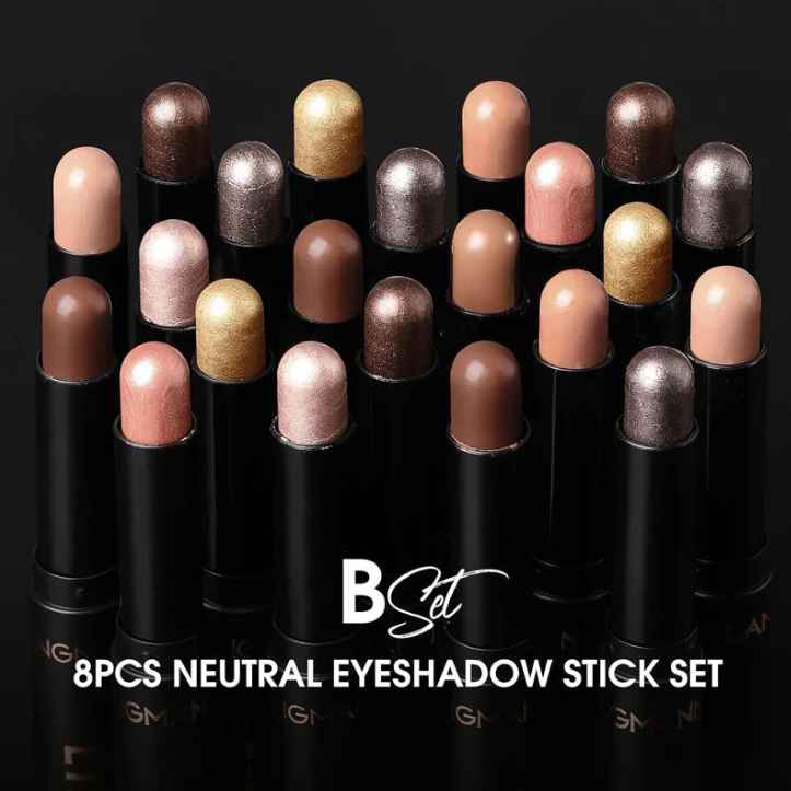 🤩AUJOURD'HUI SEULEMENT - POUR 8 PIÈCES !!🎄PLUS DE 50 000 UNITÉS VENDUES ! 🎁✨8 couleurs de fards à paupières pailletés en stick, waterproof, longue tenue et multi-usage