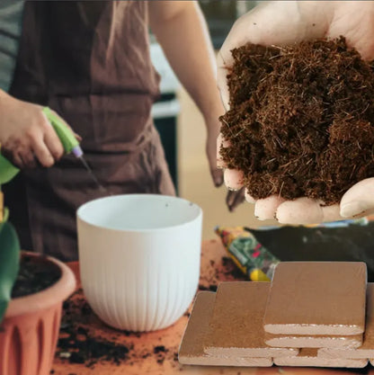 CocoBrick™ - Coir de noix de coco biologique pour les plantes [2+1 GRATUIT !]