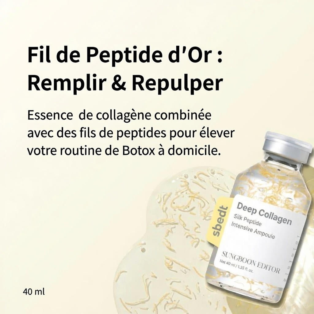 Ampoule Peptides de collagène pur - Lifting & Botox Naturel