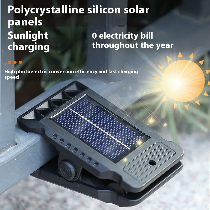 Lampe Solaire à Clip Extérieur avec Détecteur de Mouvement