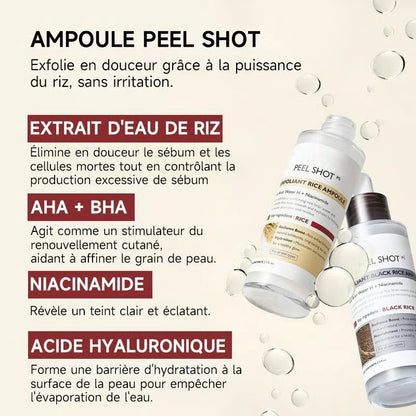 DERNIER JOUR 49% DE RÉDUCTION🔥 Duo d'Ampoules Peel Shot Glow au Riz