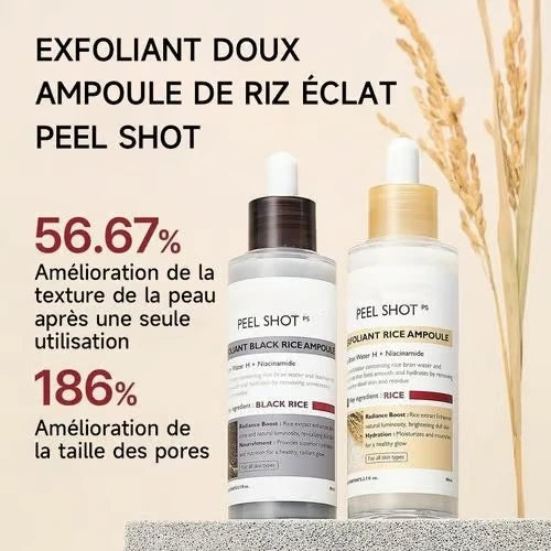 DERNIER JOUR 49% DE RÉDUCTION🔥 Duo d'Ampoules Peel Shot Glow au Riz