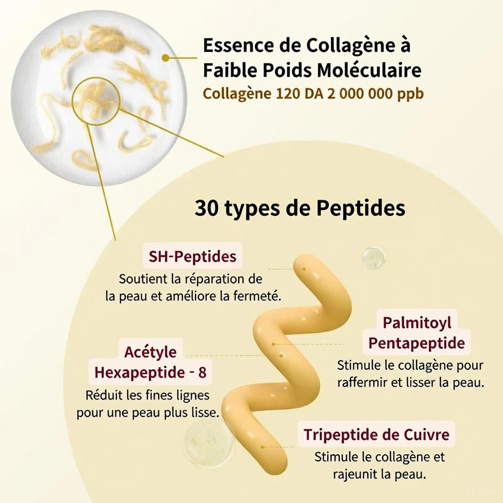 Ampoule Peptides de collagène pur - Lifting & Botox Naturel