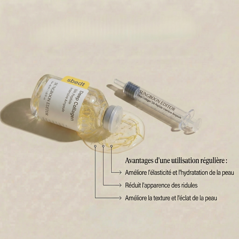 Ampoule Peptides de collagène pur - Lifting & Botox Naturel