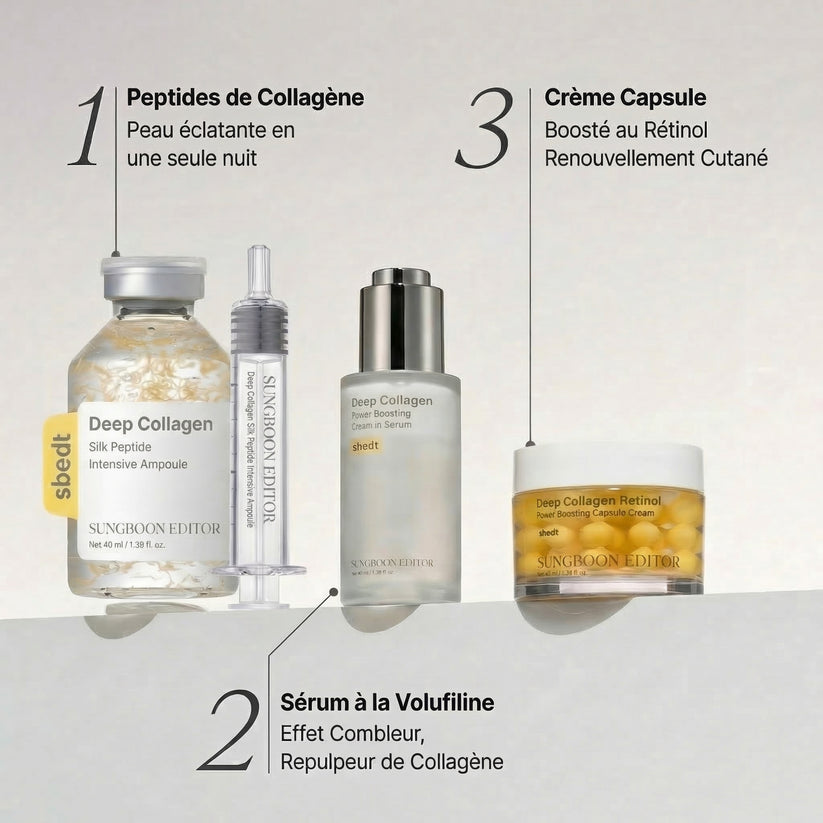 Ampoule Peptides de collagène pur - Lifting & Botox Naturel