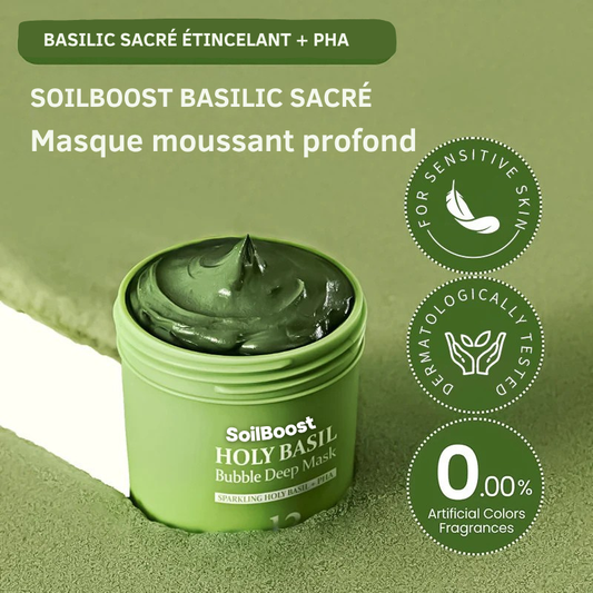 Masque moussant SoilBoost™ au basilic sacré