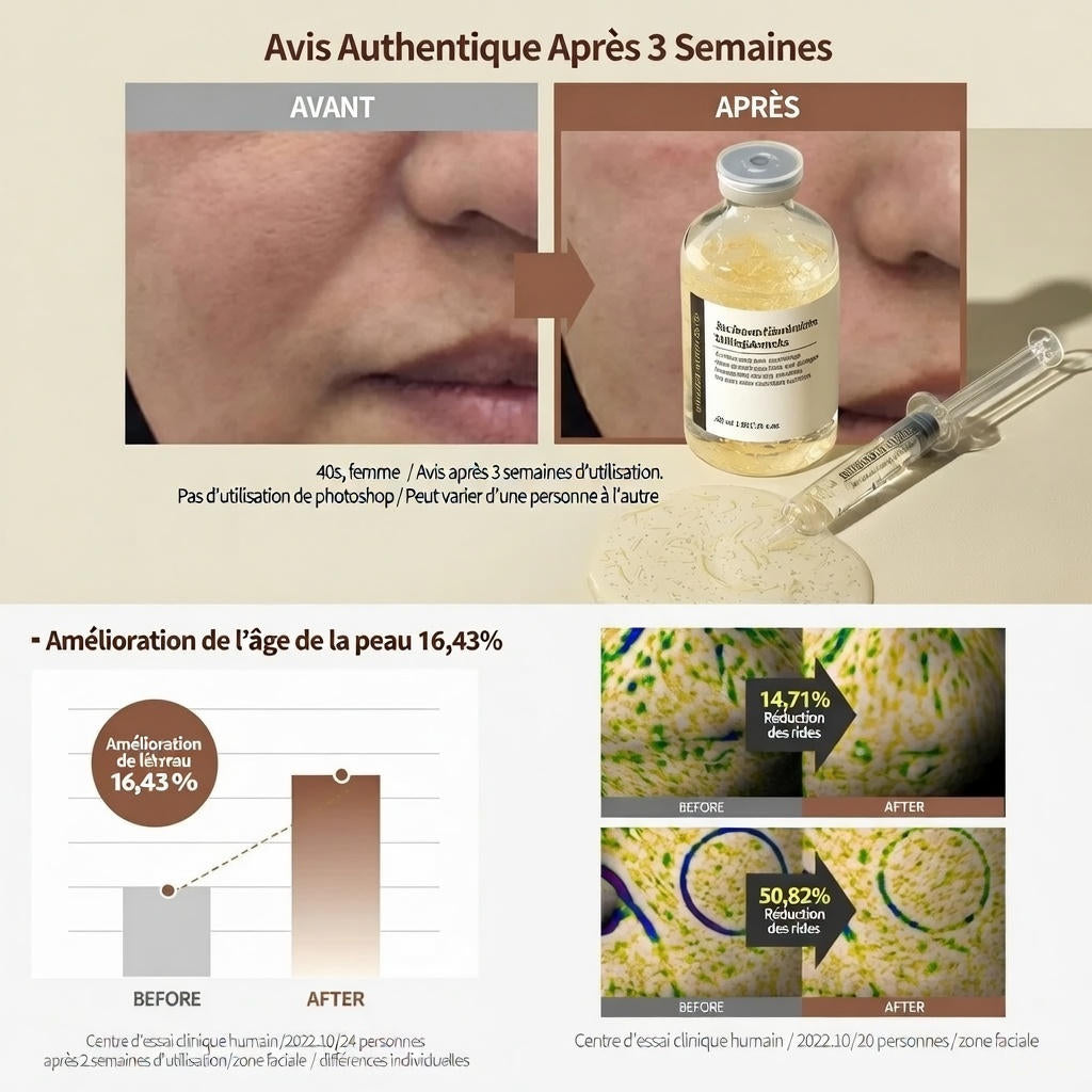 Ampoule Peptides de collagène pur - Lifting & Botox Naturel
