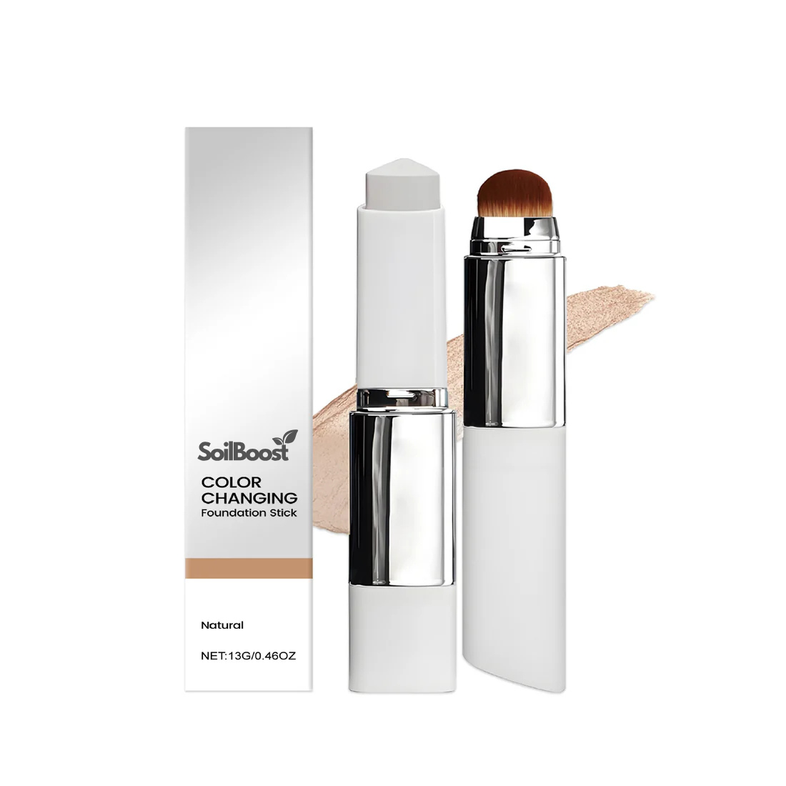 Fond de teint SoilBoost™ 2 en 1 avec pinceau intégré