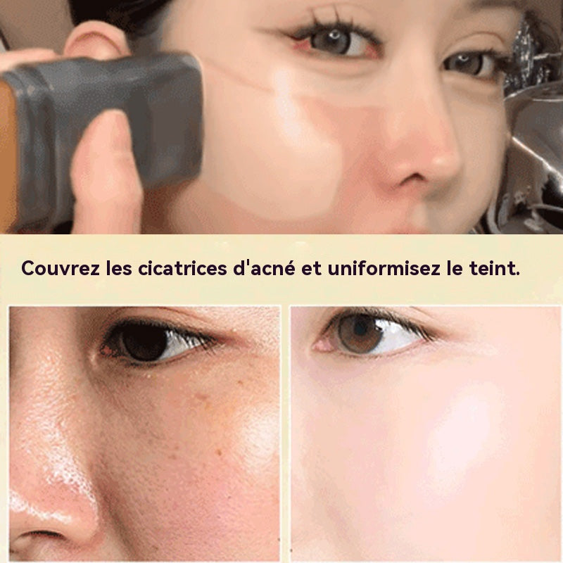 🔥Vente chaude🔥Bâton de Fond de Teint Mat Velouté avec Brosse Fine