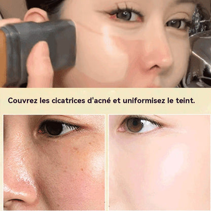 🔥Vente chaude🔥Bâton de Fond de Teint Mat Velouté avec Brosse Fine