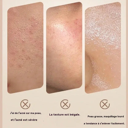 🔥Vente chaude🔥Bâton de Fond de Teint Mat Velouté avec Brosse Fine