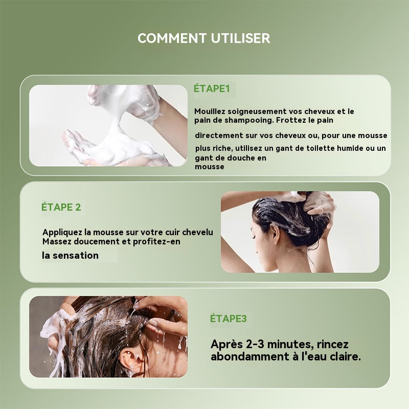 💥50 % de réduction⏰Shampooing Solide Renforçant à la Composition Naturelle🧼