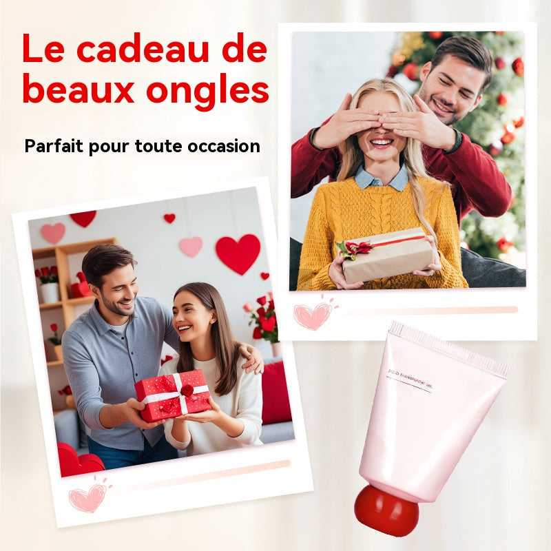 Gel adhésif solide pour faux ongles à coller